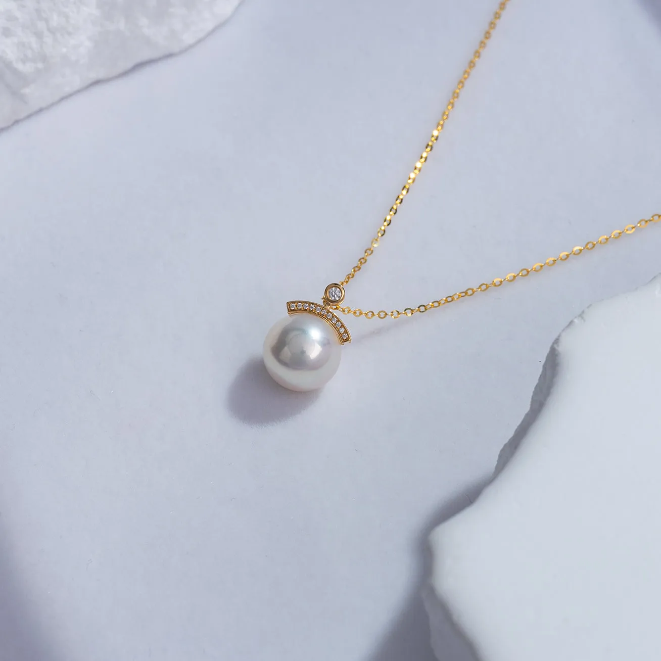 18K Gold Edison Pearl Necklace KN00112