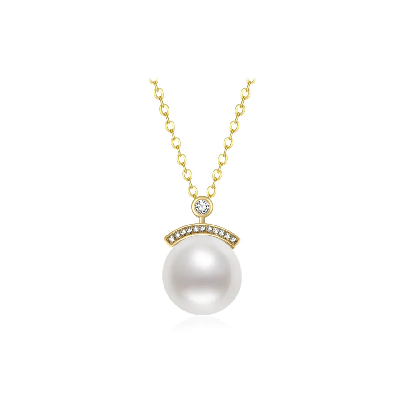 18K Gold Edison Pearl Necklace KN00112