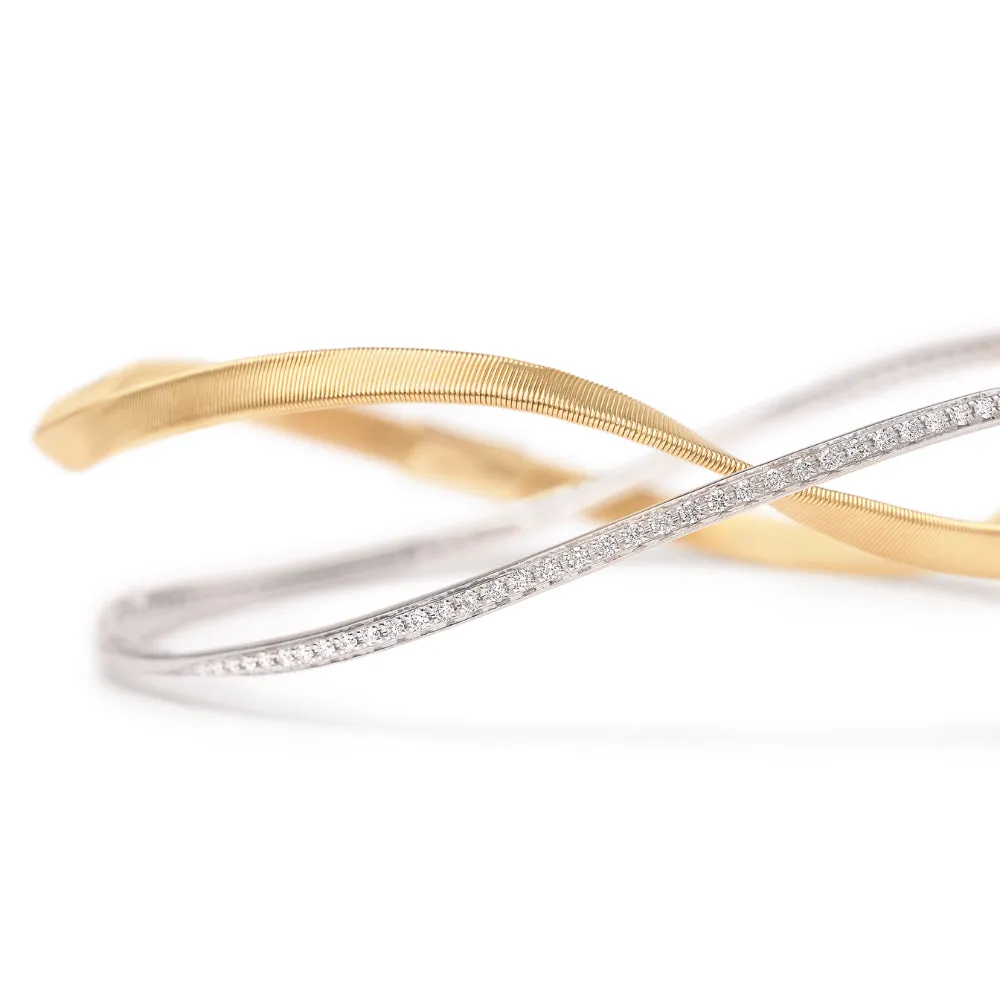 18K Gold Marrakech 2-Strand Diamond Bangle