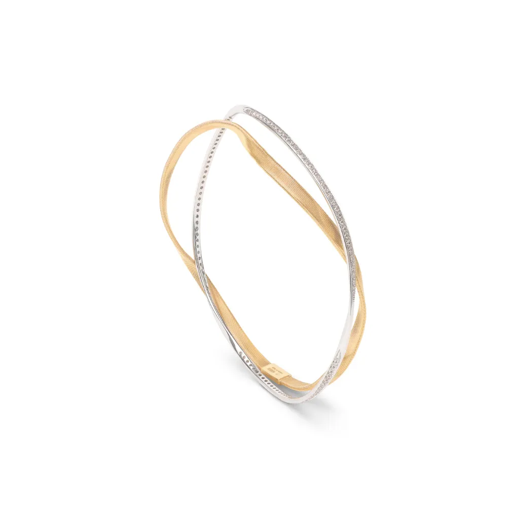 18K Gold Marrakech 2-Strand Diamond Bangle