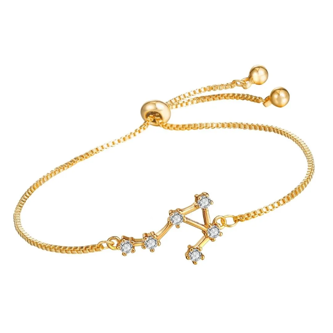 18K Gold Plated Zodiac Constellation Bracelets