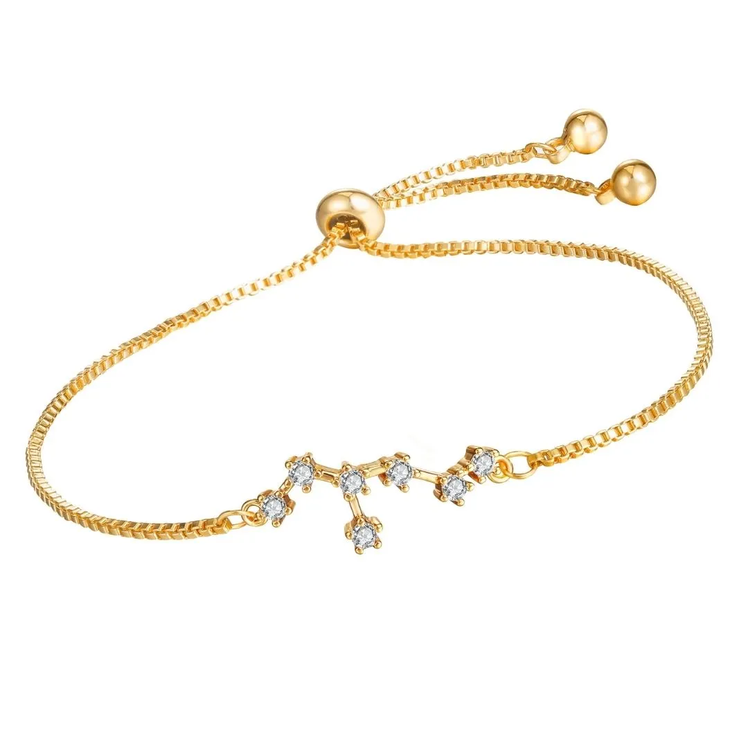 18K Gold Plated Zodiac Constellation Bracelets