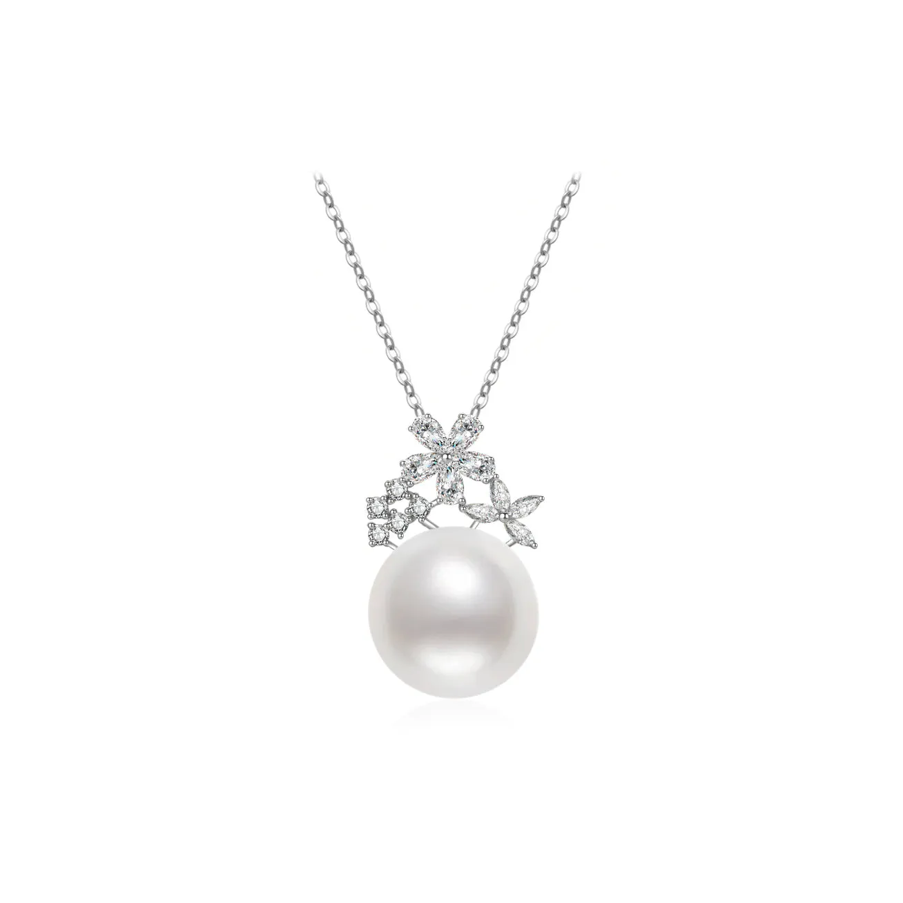 18K Solid Gold Edison Pearl Necklace KN00105