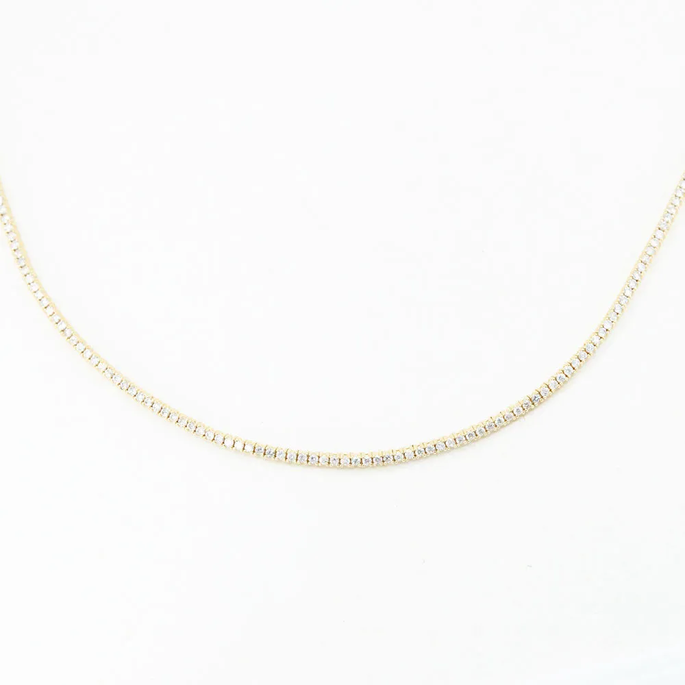 2.0ctw Diamond Choker in 14k Solid Gold