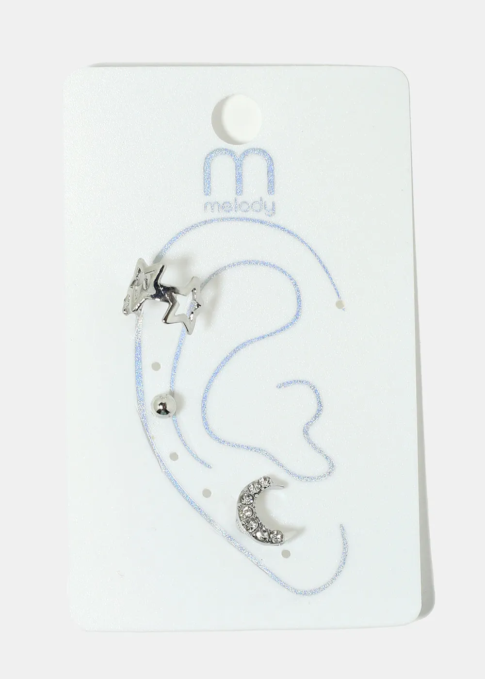 3-Piece Moon & Star Earrings