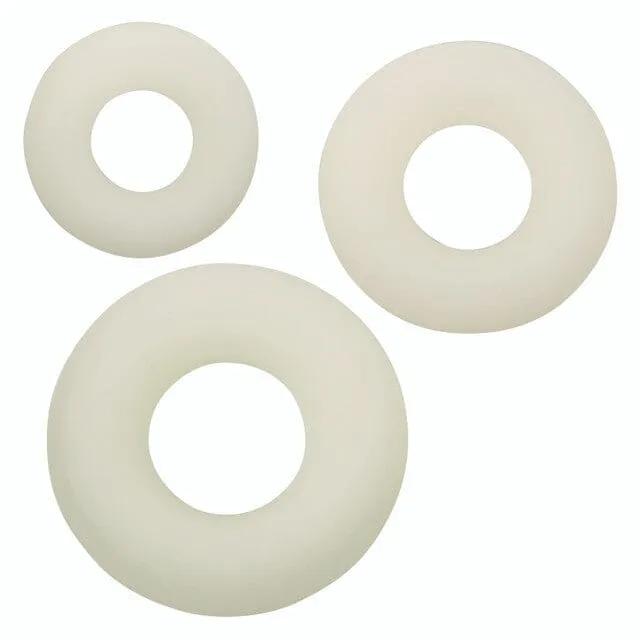 Alpha 3-Pack Glow-in-the-Dark Soft Silicone Cock Rings