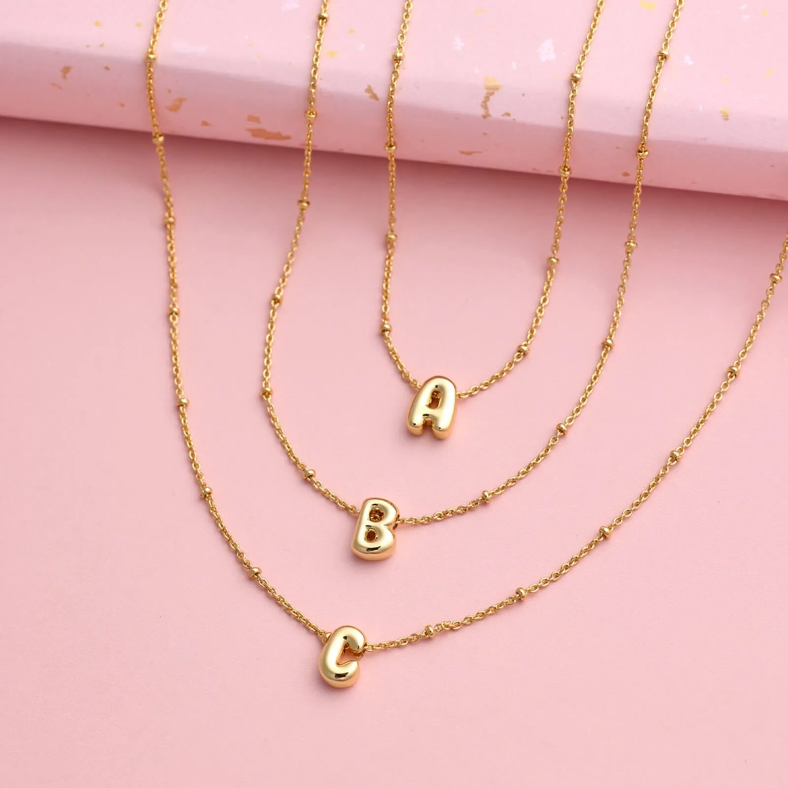 Alphabet Satellite Chain Choker