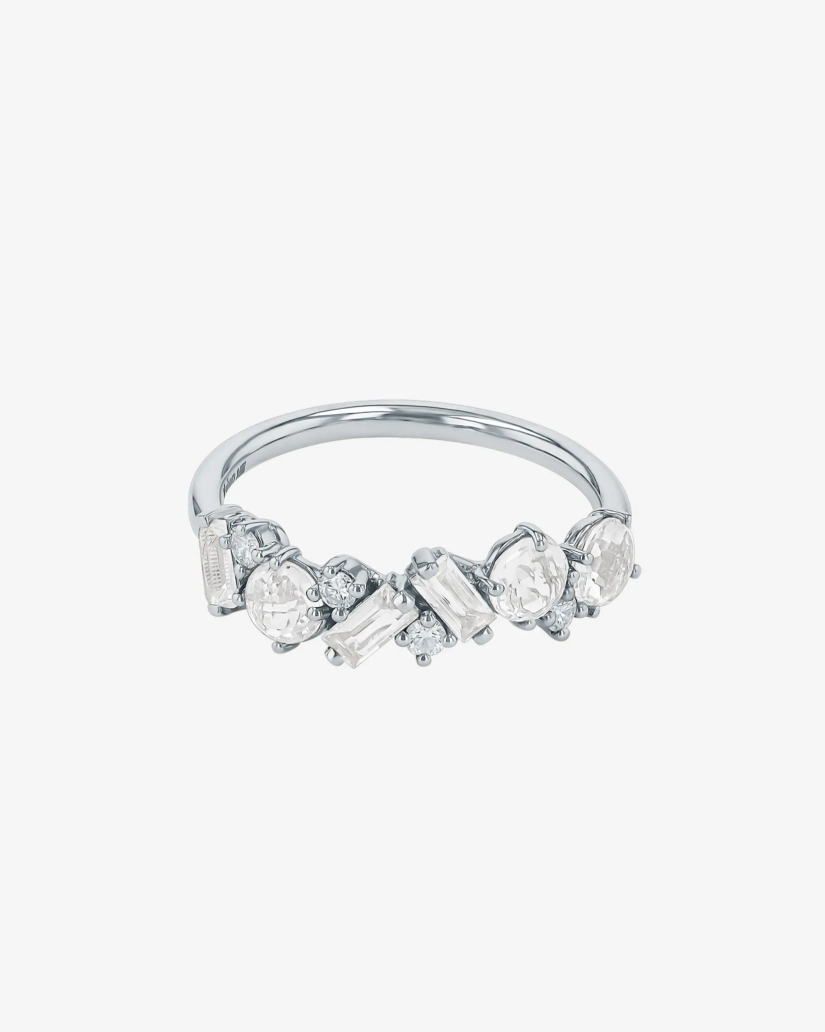 Amalfi Blend White Topaz Half Band