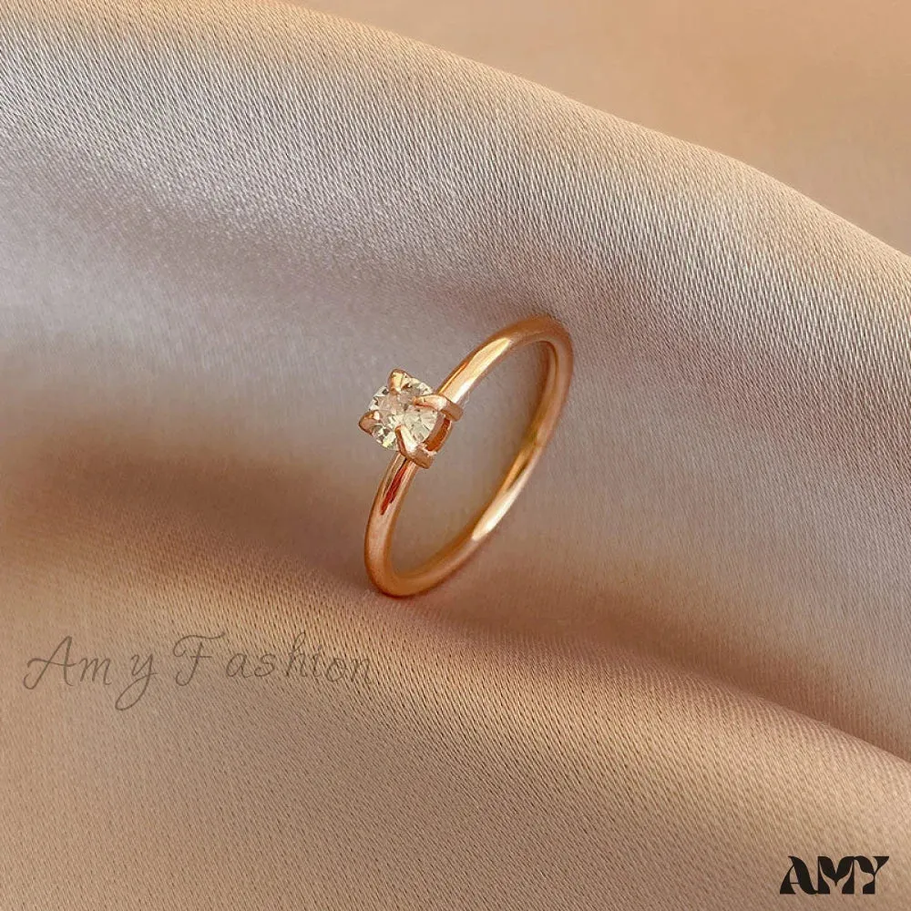 Amy Fashion - Shining Colorful Zircon Custom Closed Rings