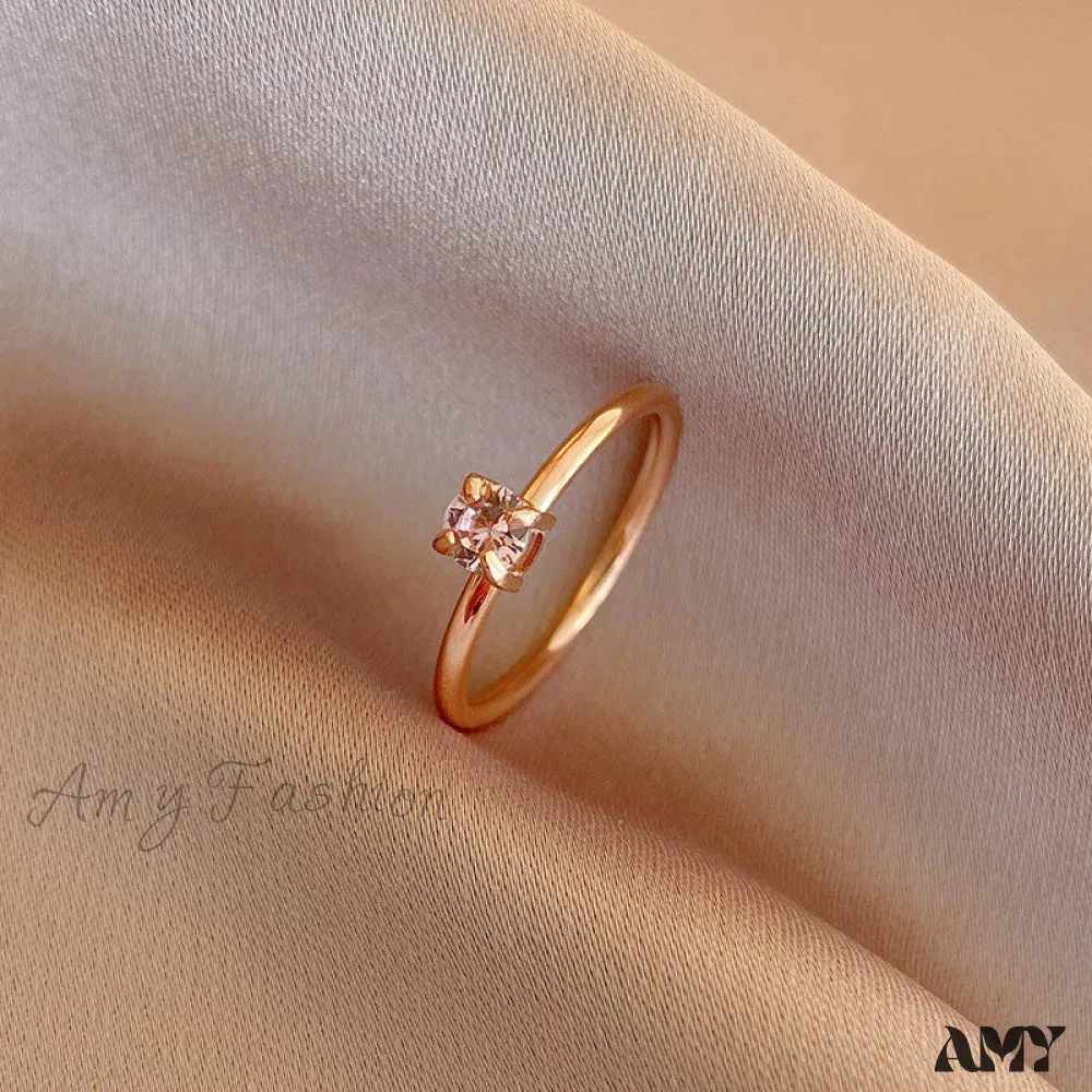 Amy Fashion - Shining Colorful Zircon Custom Closed Rings