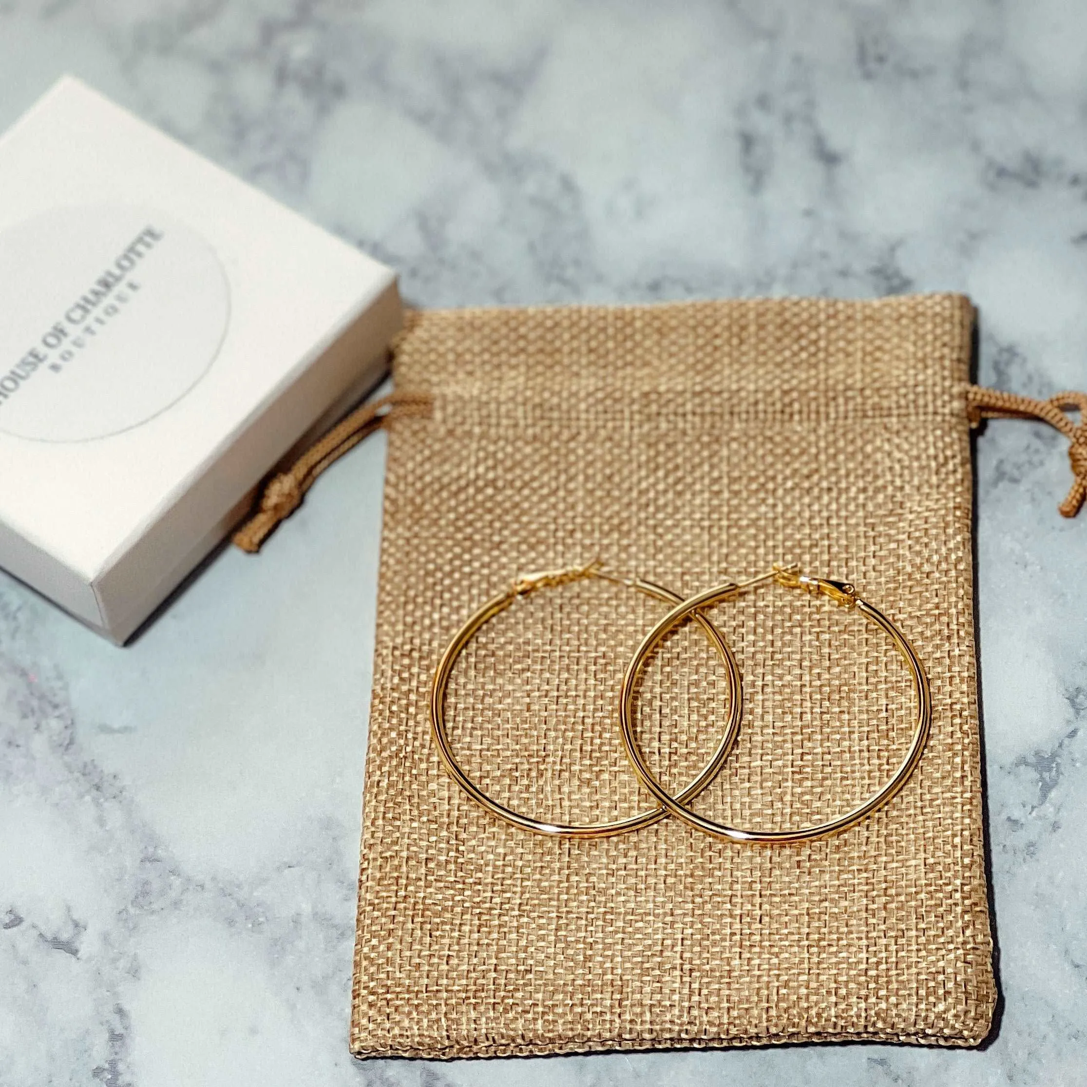 'Angie' Classic Hoop Earrings