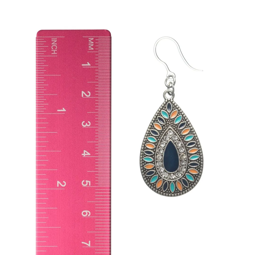 Aztec Stone Dangles Hypoallergenic Earrings for Sensitive Ears Made with Plastic Posts