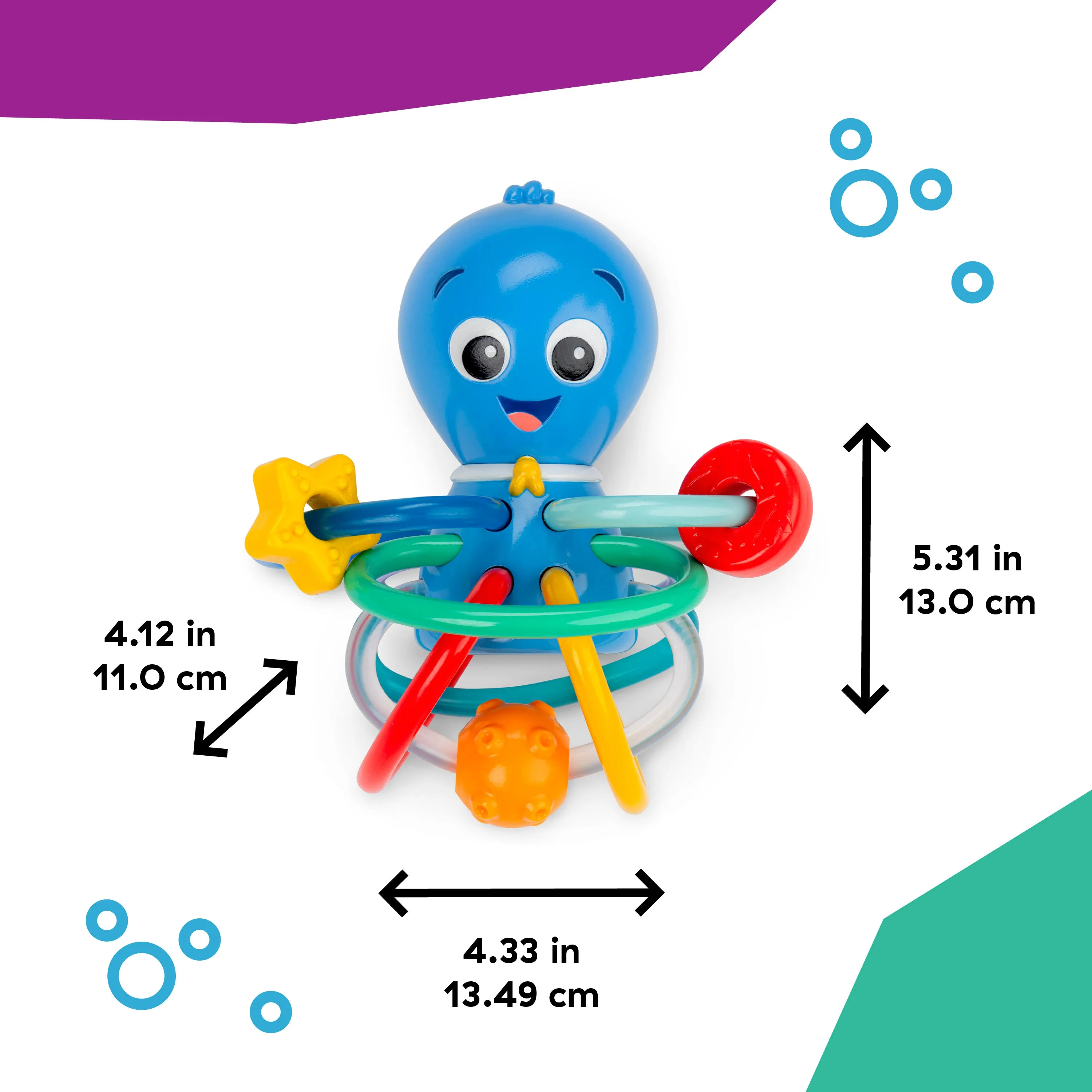 Baby Einstein Ocean Explorers Opuss Shake & Soothe Teether Toy & Rattle