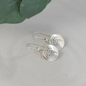 Baby's Breath Flower Earrings - Sterling Silver