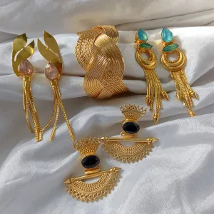 Bhavi Jewels Stylish Set Of 4 Pcs Jewellery Combos