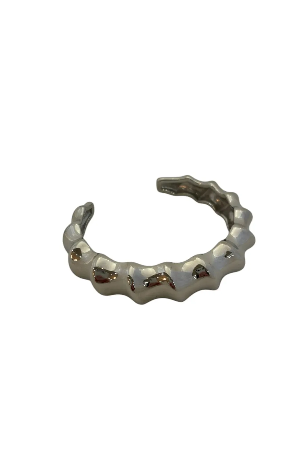 Bone Cuff Bracelet - Silver