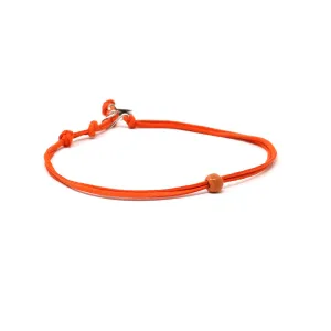 Bright Tangerine Beaded Choker