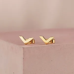 Chevron Stud Earrings