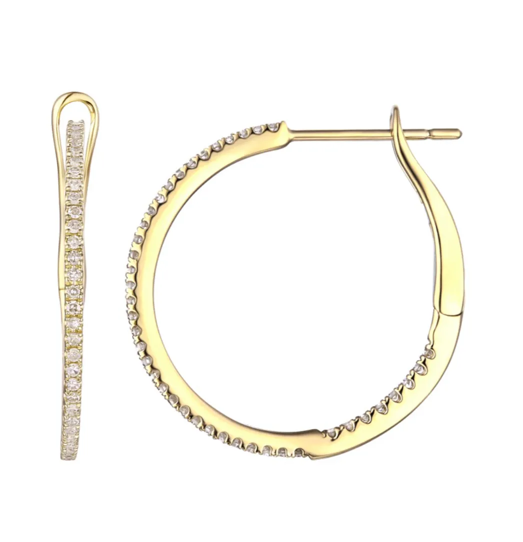 Classic Diamond Hoops