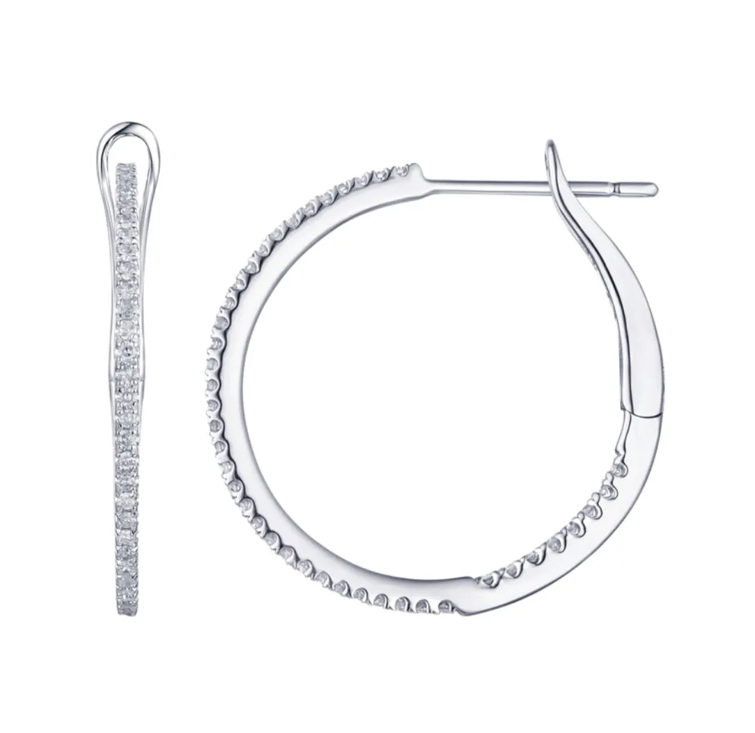 Classic Diamond Hoops