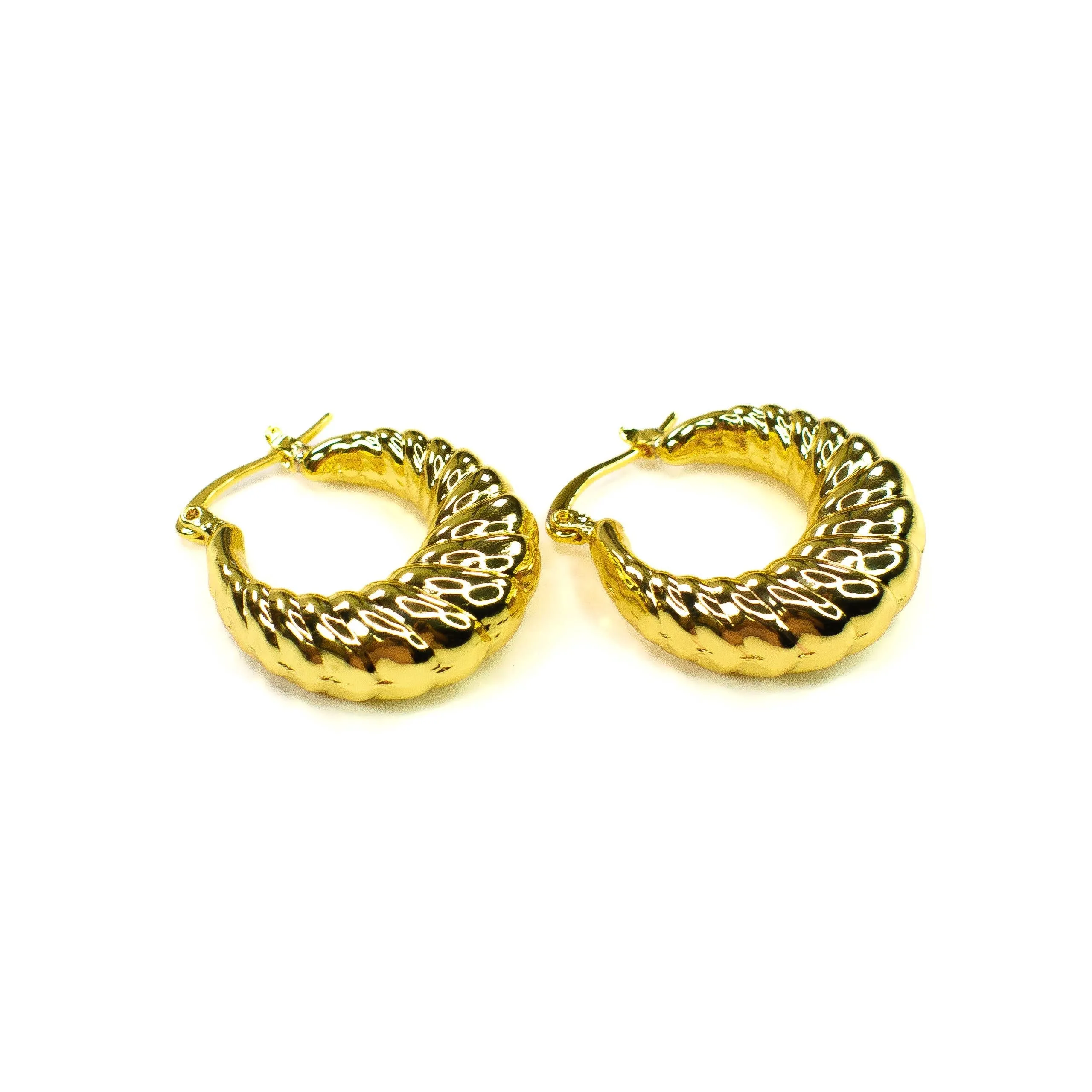 Crescent Medium Hoop Earrings