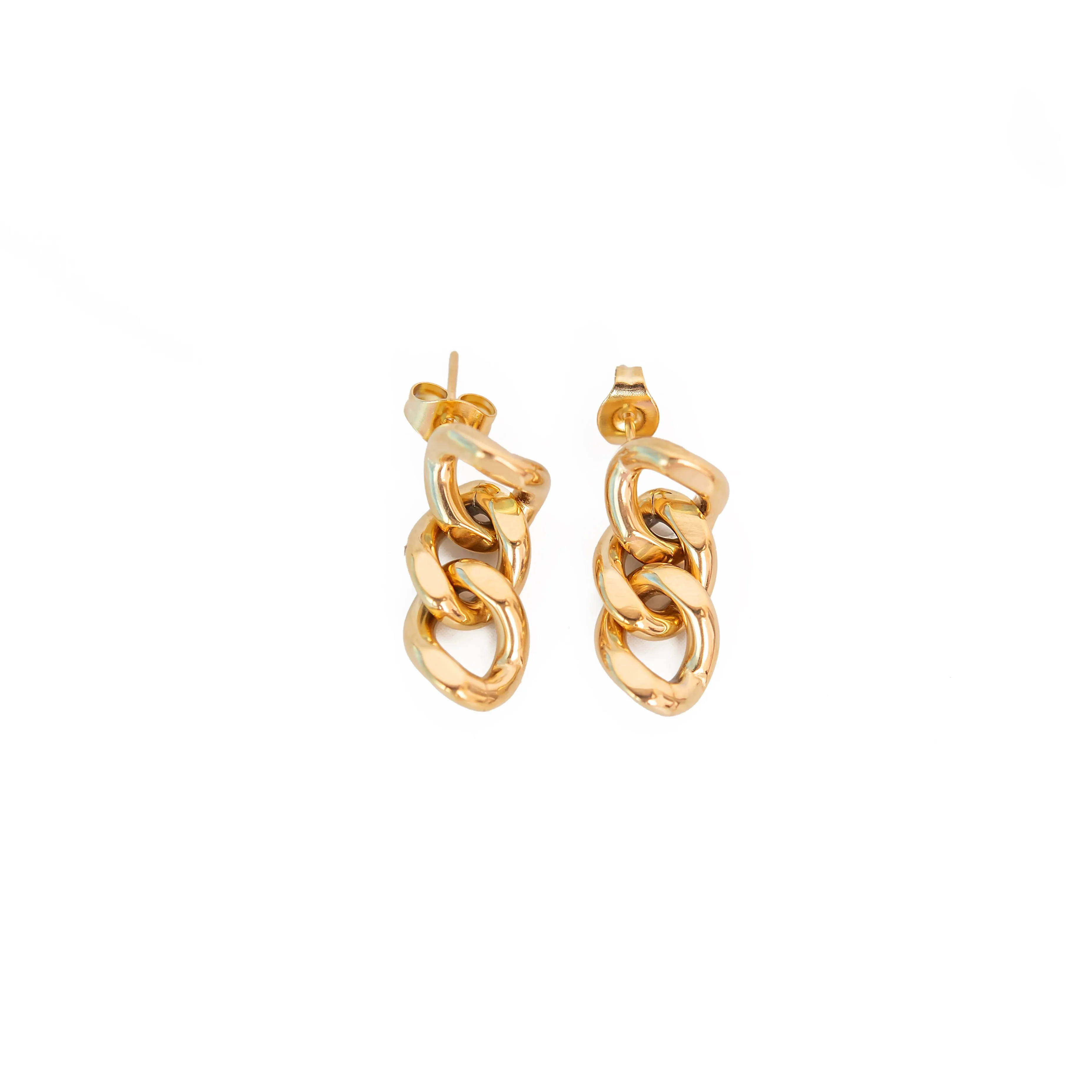 Cuban Link Drop Earrings