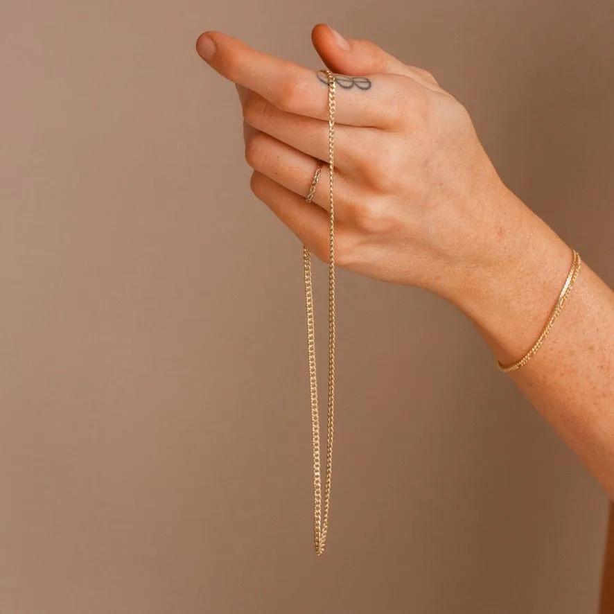 Curb Chain Necklace | Final Sale