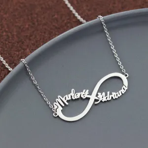 Customized Infinity Name Necklace Personalized