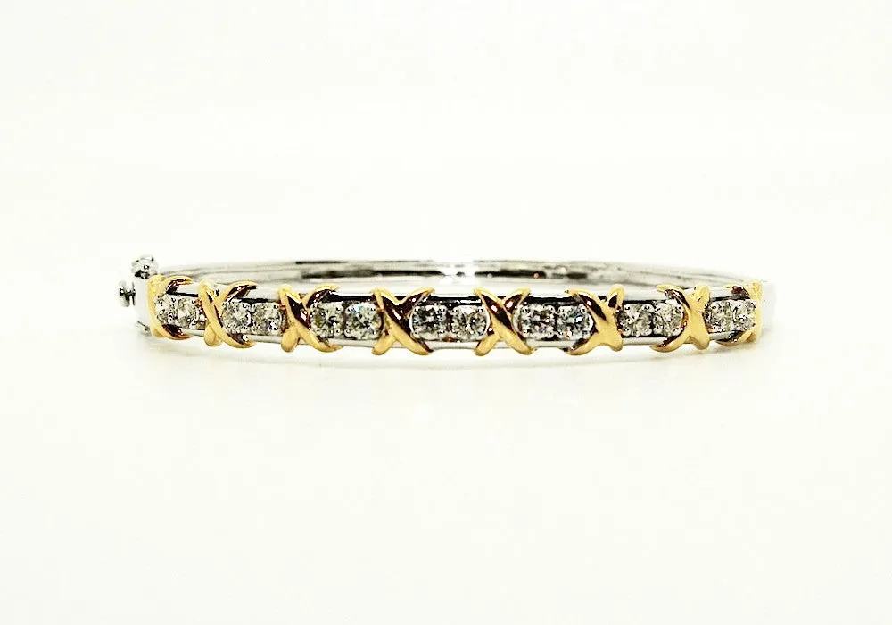 Diamond Kisses & Hugs Bangle