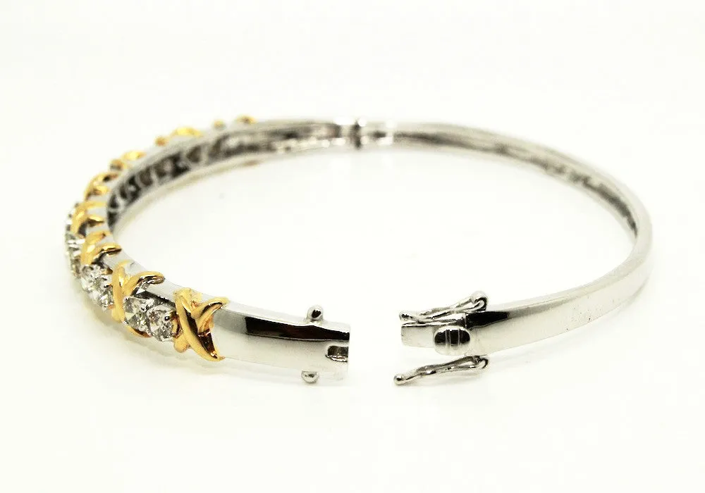 Diamond Kisses & Hugs Bangle