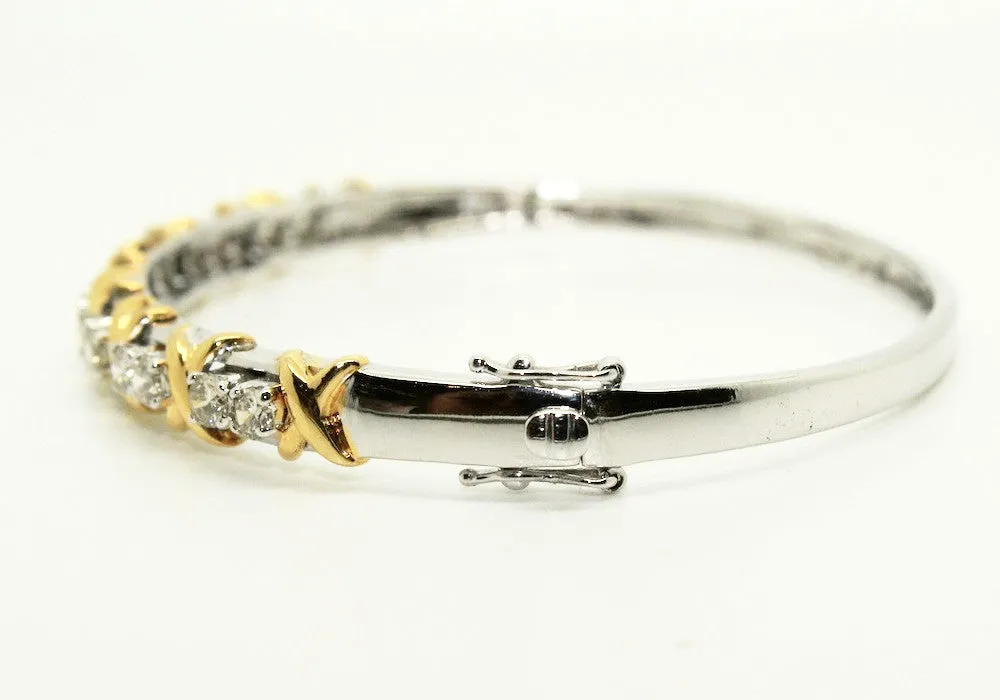 Diamond Kisses & Hugs Bangle