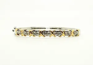 Diamond Kisses & Hugs Bangle