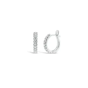 Diamond Small Classic Huggie Earrings