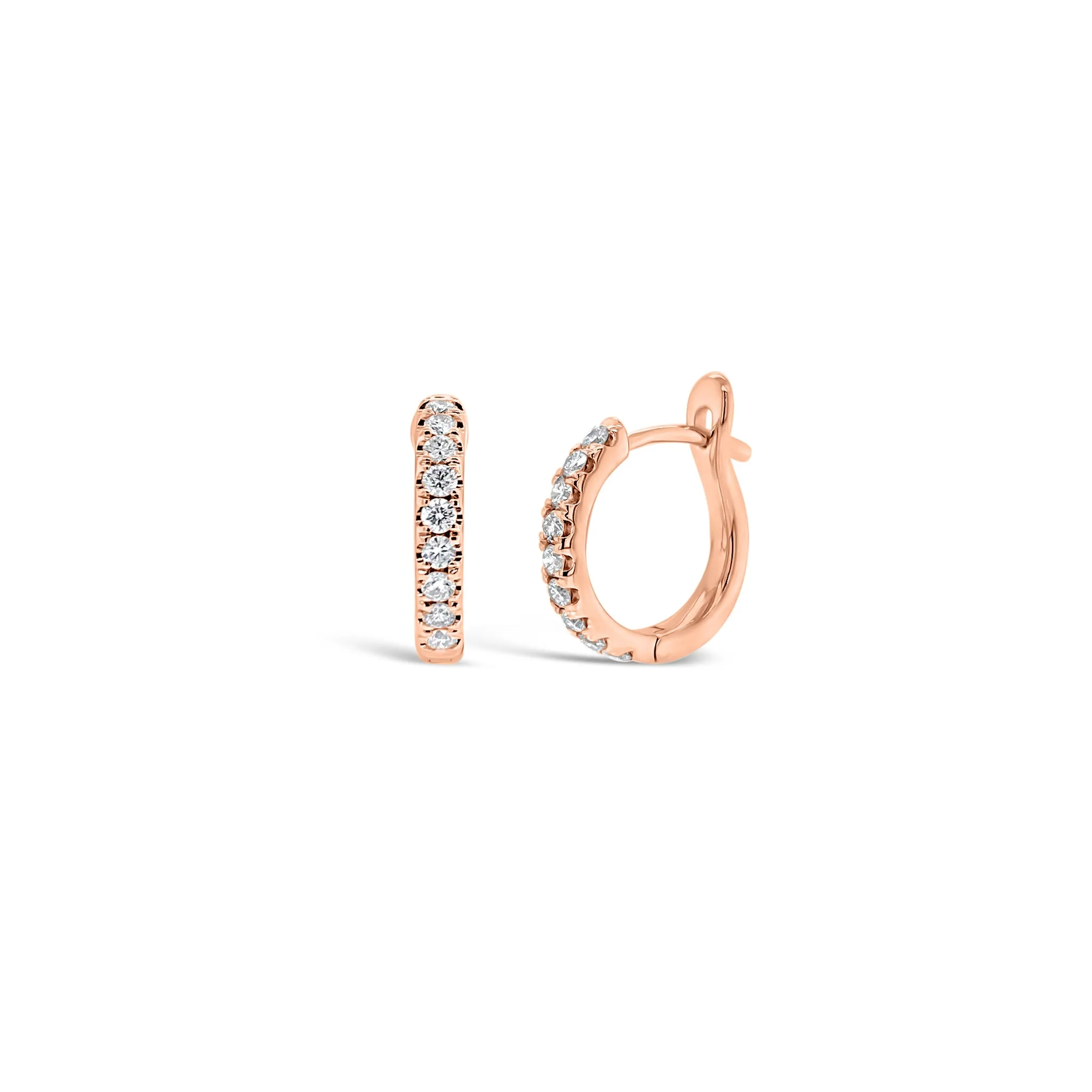 Diamond Small Classic Huggie Earrings