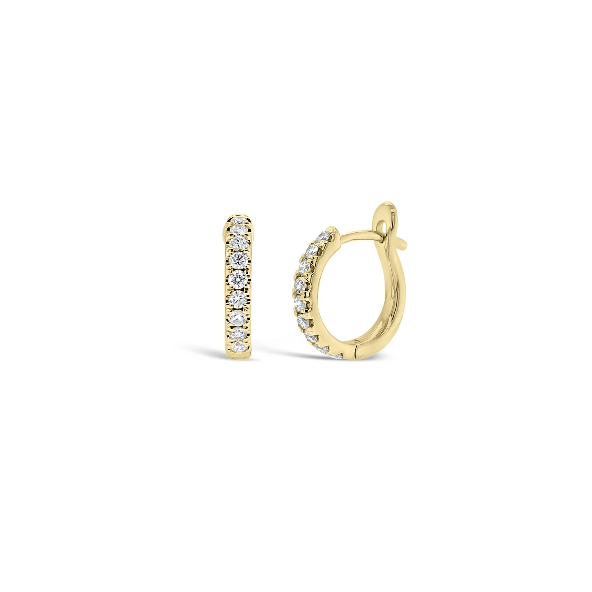 Diamond Small Classic Huggie Earrings