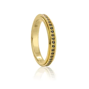 Eclipse 14K Gold Fidget Ring