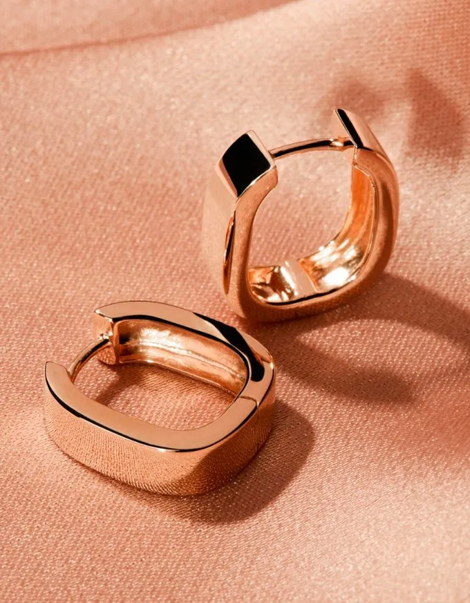 Elysium Rose Gold Hoops