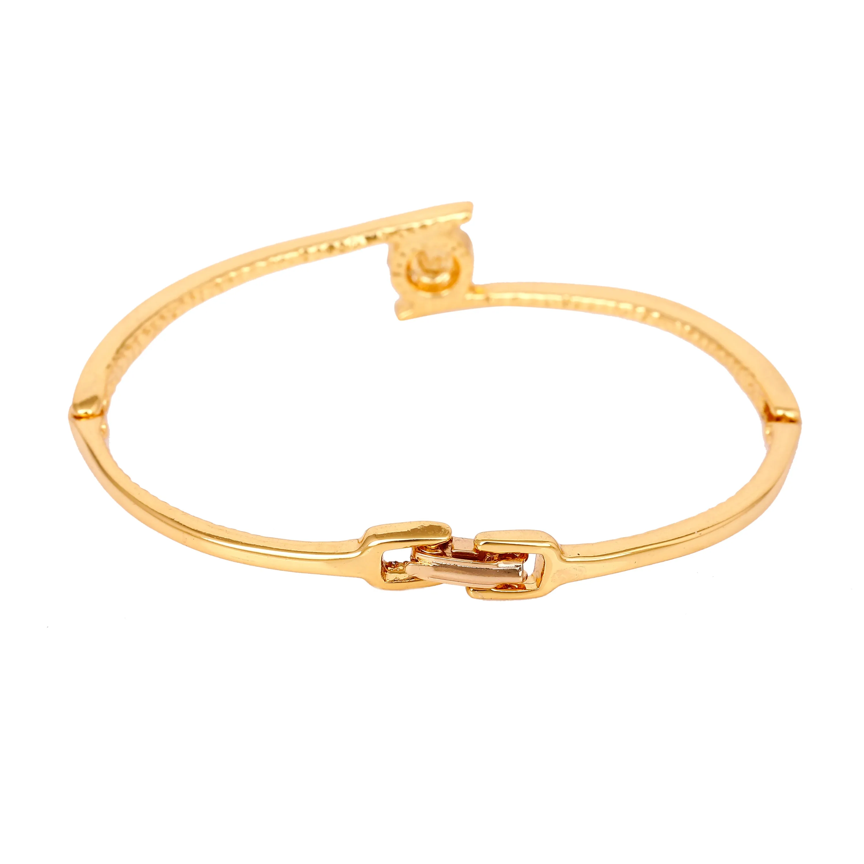 Estele Gold & Rhodium Plated Crystals Sophisticated Bracelet for Women