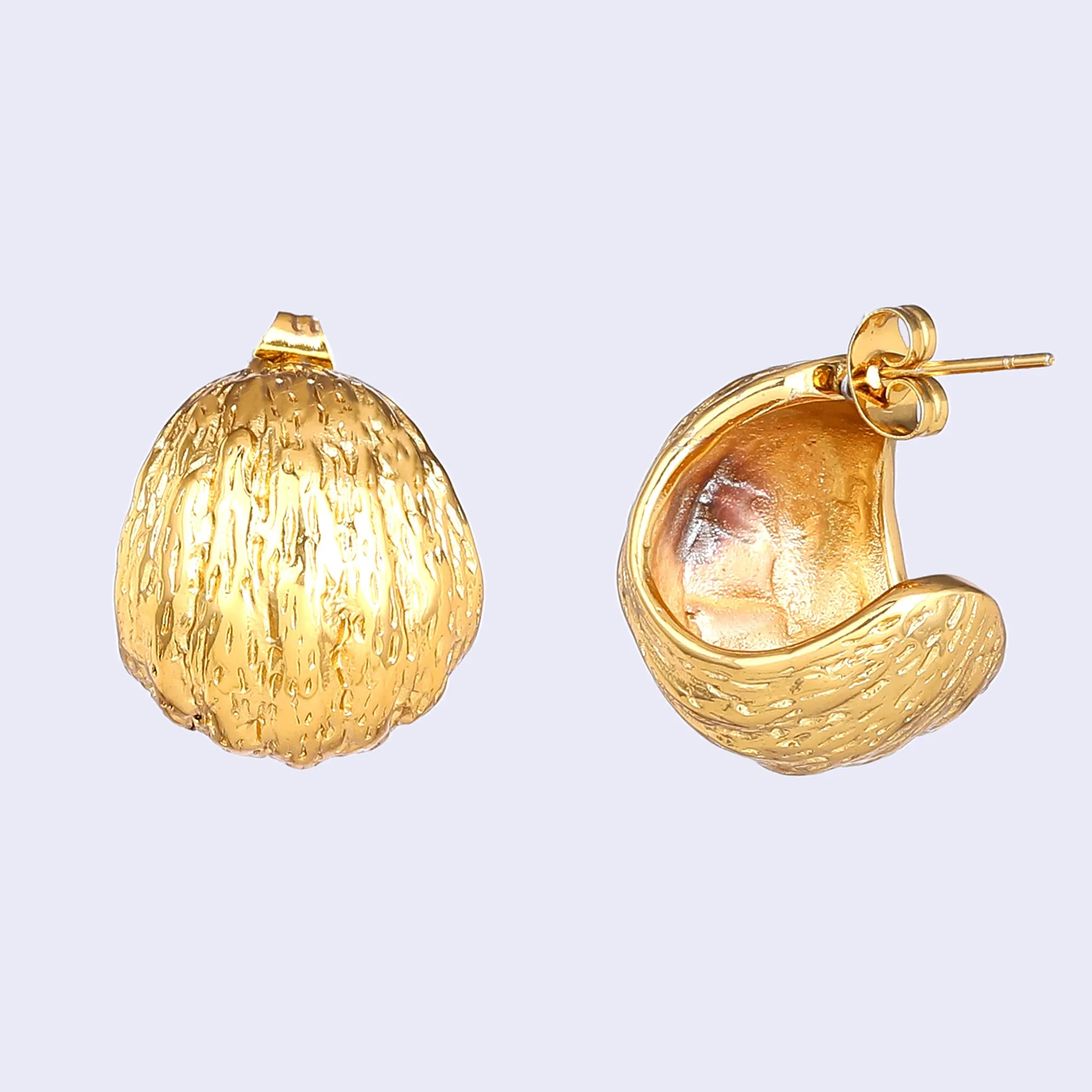 Estele Gold Plated Stylish & Graceful Demifine Huggie Earrings for Girls and Women