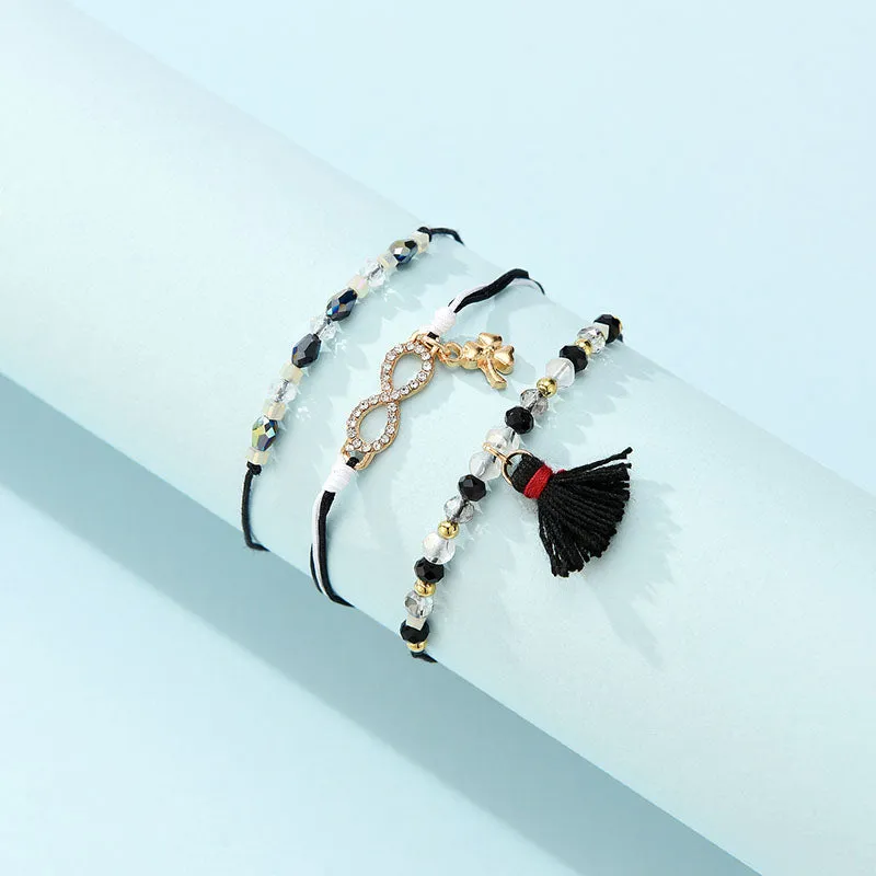 Ethnic Style Beaded Dual-Use Short Bracelet