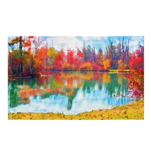 Fine Art Lake Painting Flag Tapestry - Versatile Wall Decor