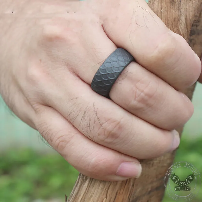 Fish Scale Silicone Ring Set