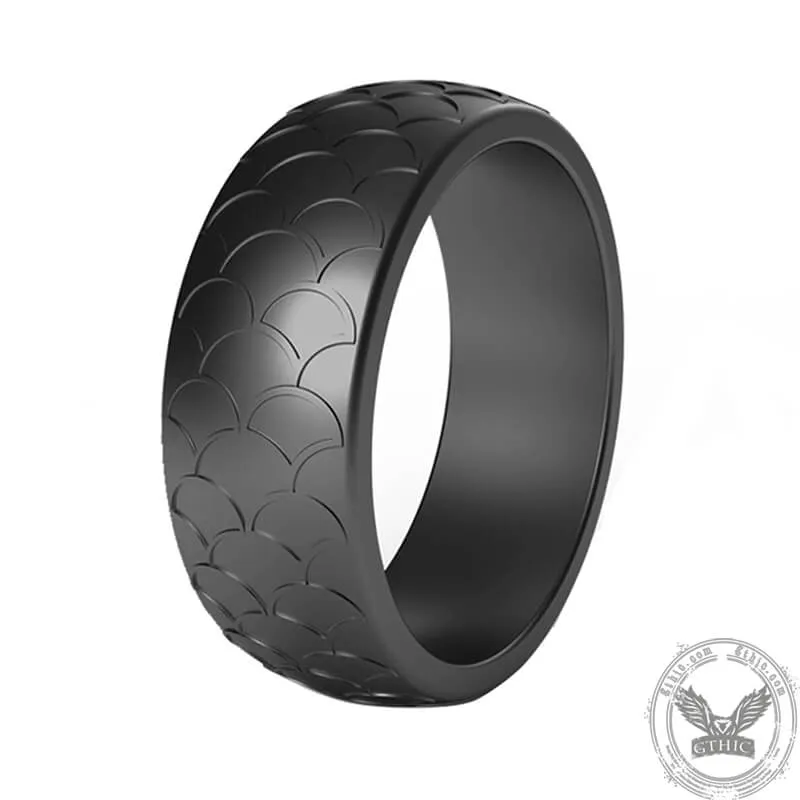 Fish Scale Silicone Ring Set