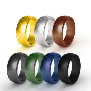 Fish Scale Silicone Ring Set