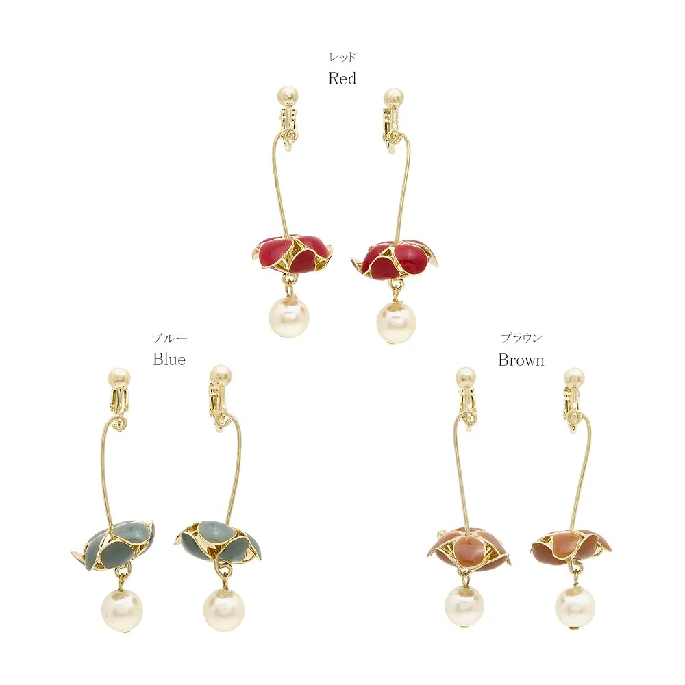 Flower Vertical Clip Ons