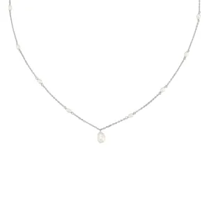 Freshwater Pearl Silver Necklace