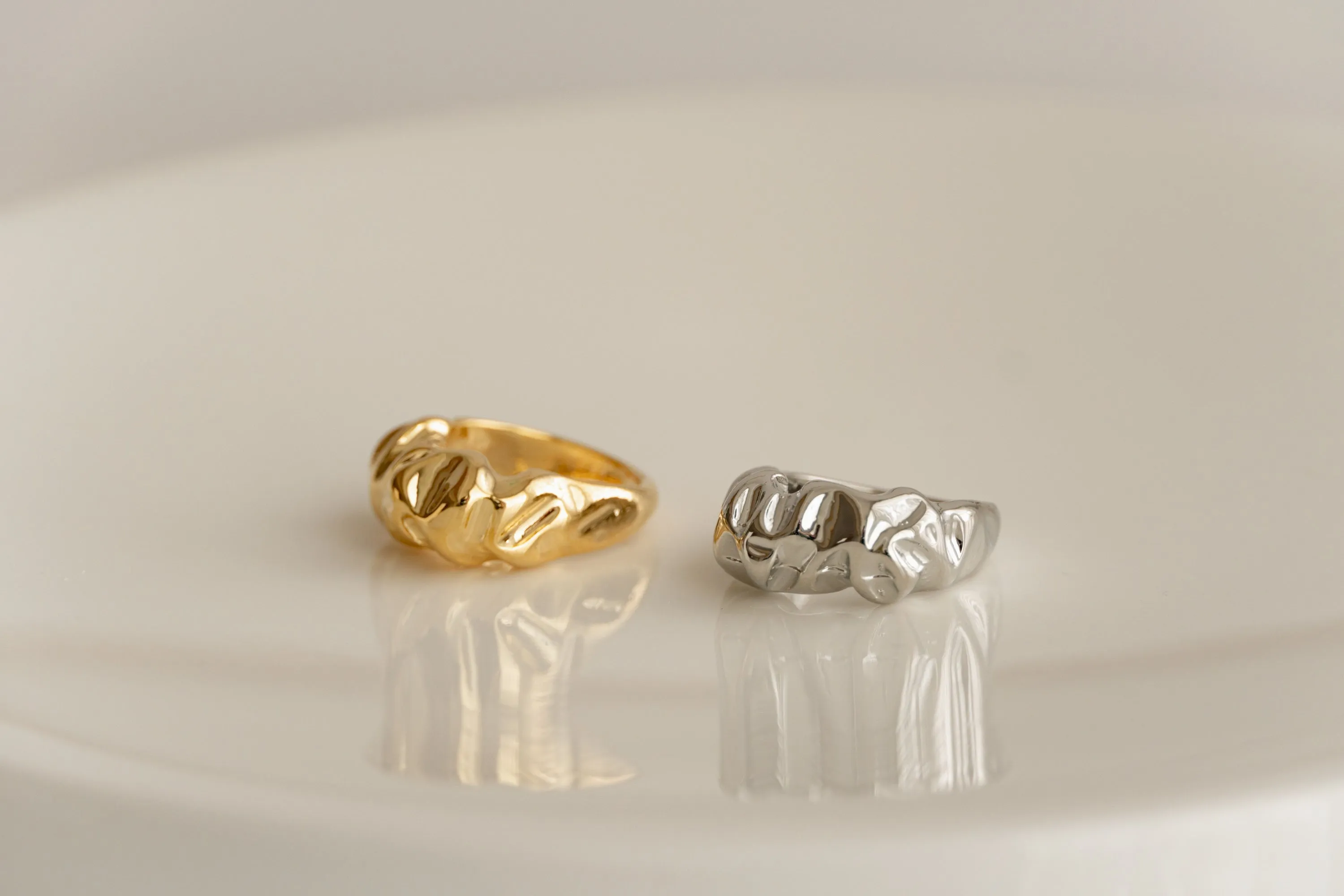 Gold Abstract Ring