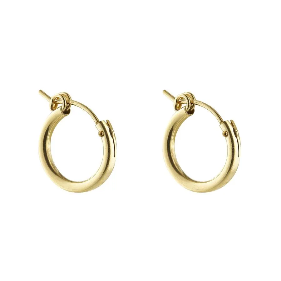 Gold Filled Clip Hoop Earrings