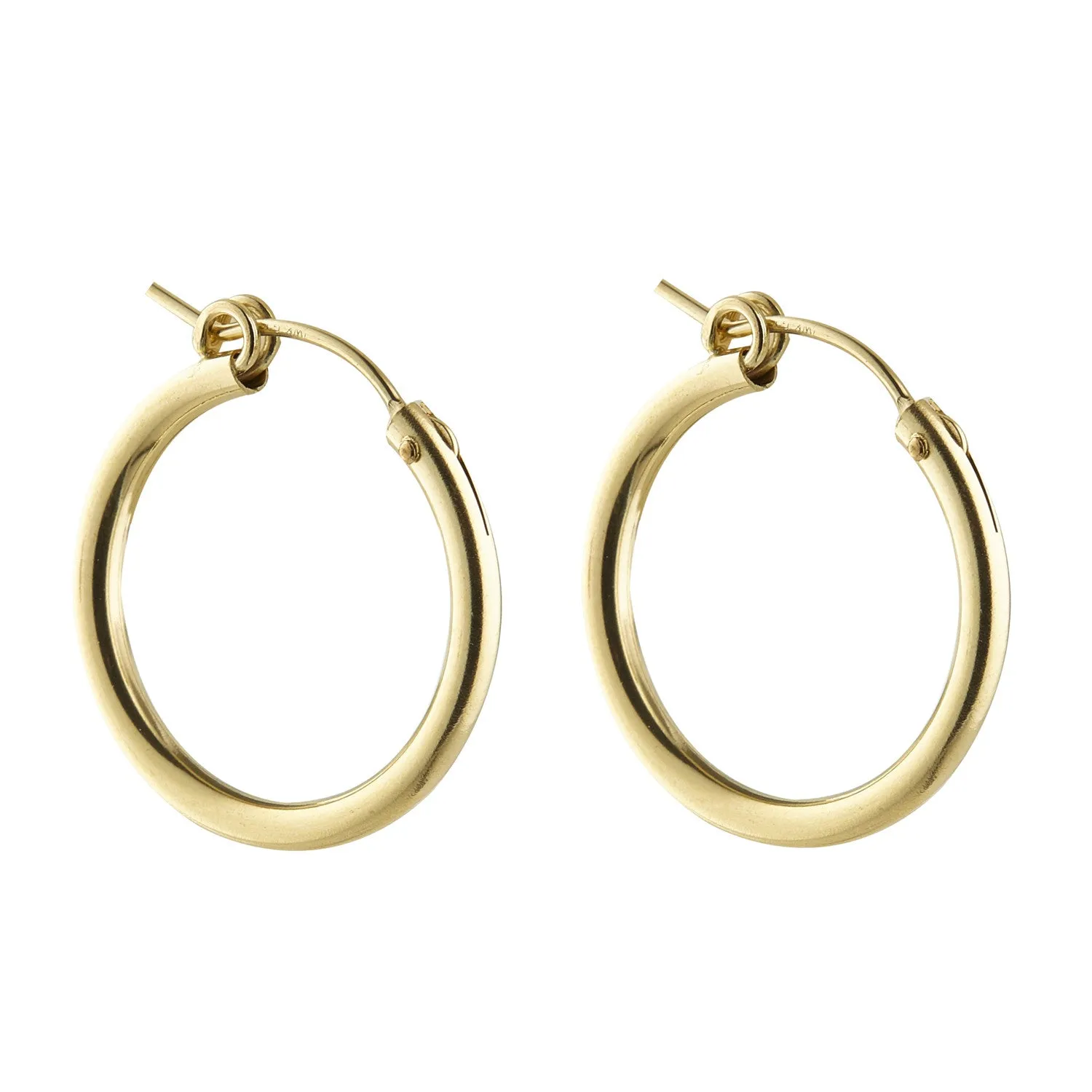 Gold Filled Clip Hoop Earrings