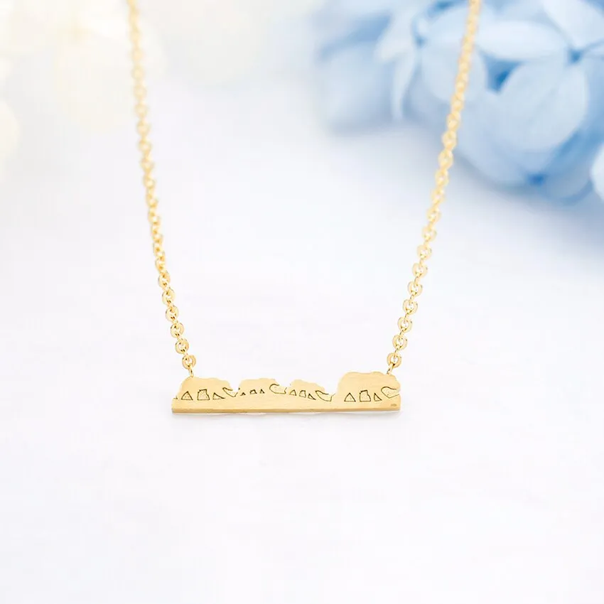 Gold Silver Color Children Baby Bear Necklaces For